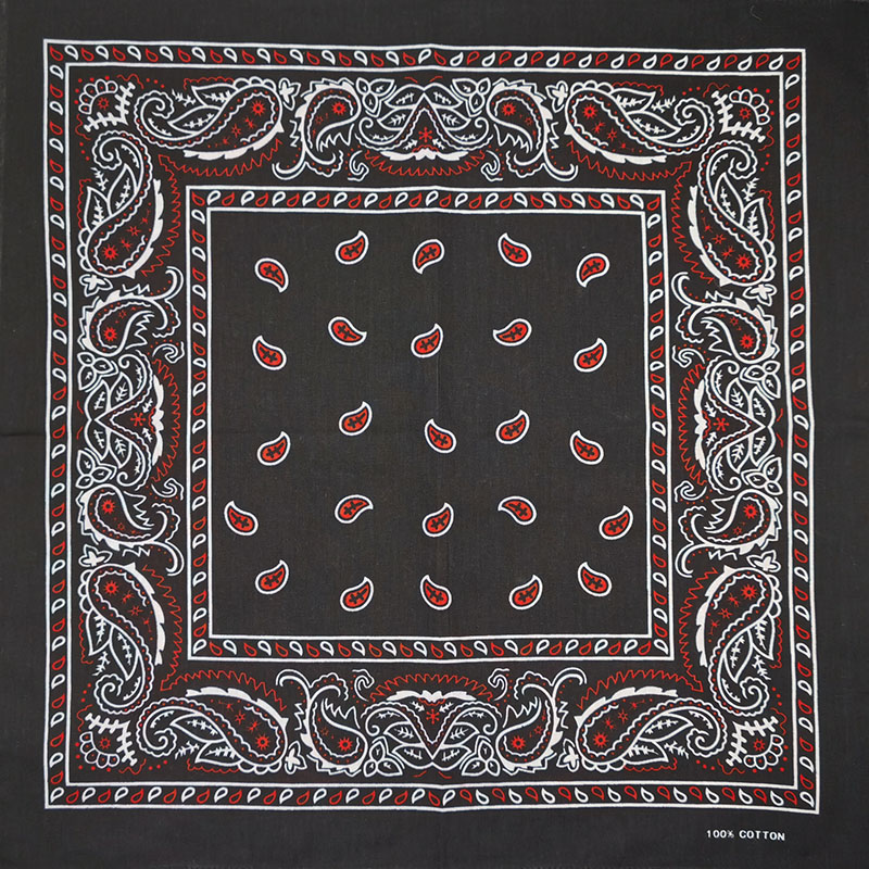 Fashion Unisex Black Paisley H - Bandana Blank White incelemesi ve fiyatı