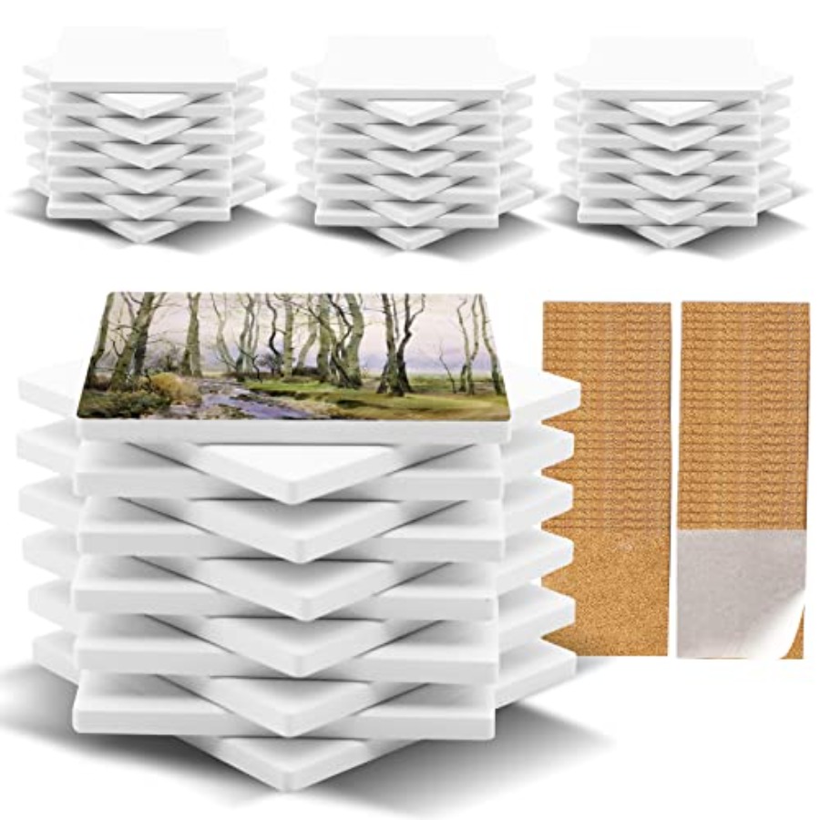 48 Pack Sublimation Blanks Coa - Ceramic Tile Blank incelemesi ve fiyatı