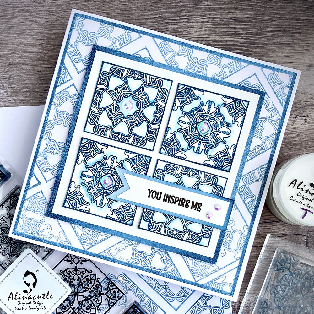 Alinacutle CLEAR STAMPS Vintag - Ceramic Tile Blank incelemesi ve fiyatı