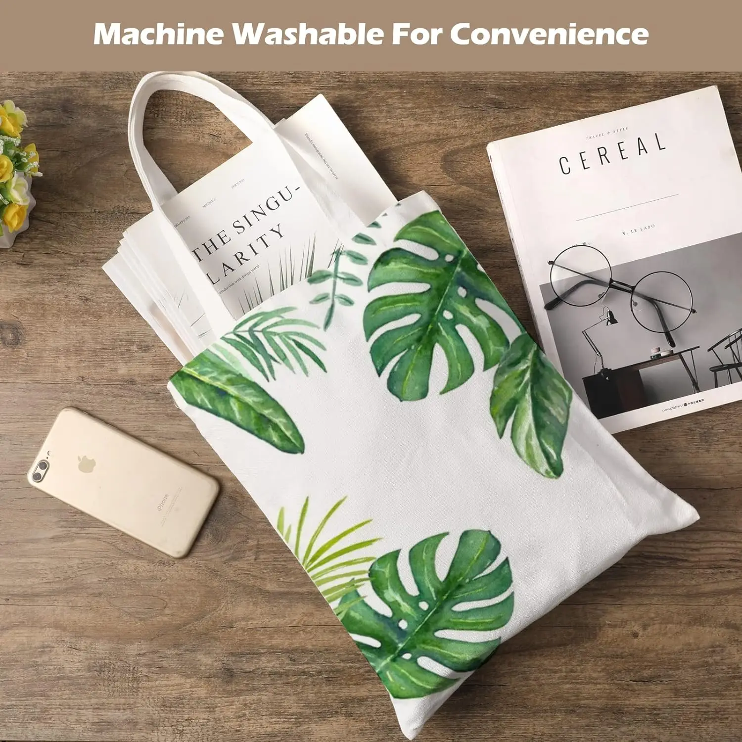 6pcs White Canvas Tote Bags, S - Tote Bag Sublimation incelemesi ve fiyatı