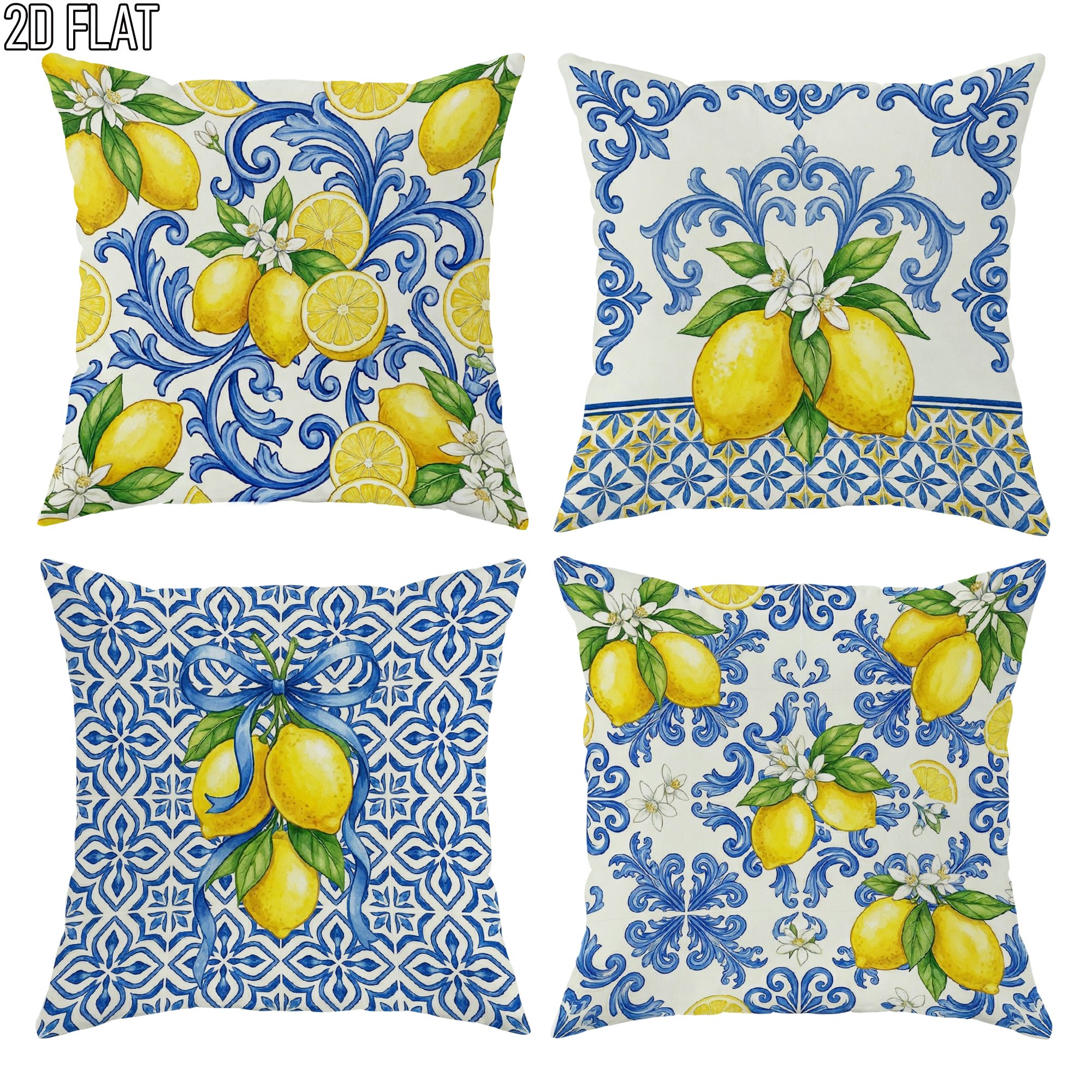 4Pcs Italian Summer Style Thro - Ceramic Tile Blank incelemesi ve fiyatı
