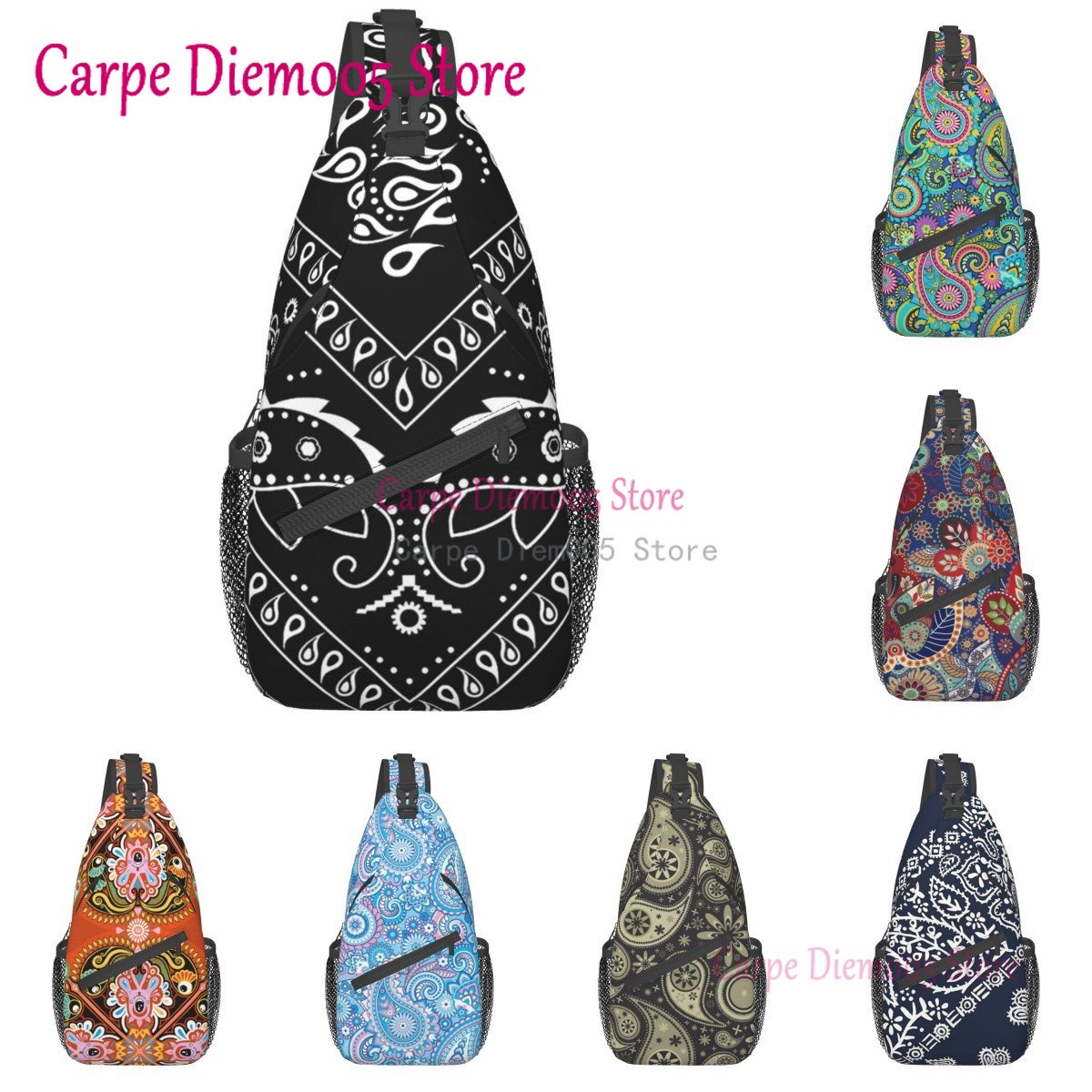 Black And White Paisley Chican - Bandana Blank White incelemesi ve fiyatı