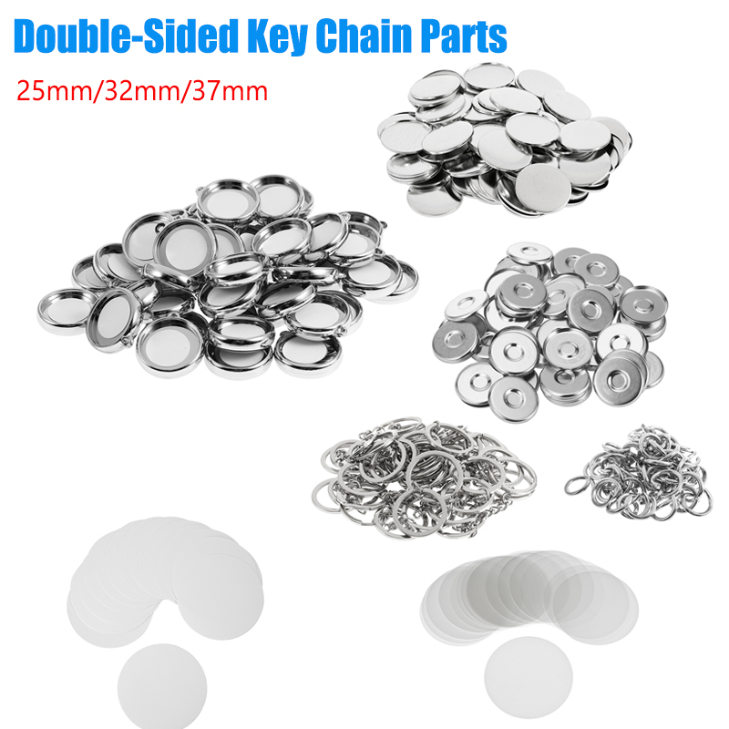 50Pcs/Set DIY Double-Side Key  - Button Badge Blank incelemesi ve fiyatı