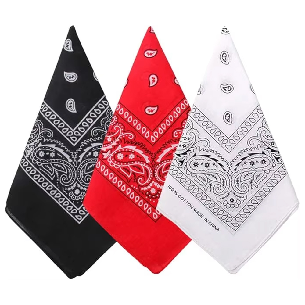 Hip Hop Cowboy Paisley Scarf L - Bandana Blank White incelemesi ve fiyatı