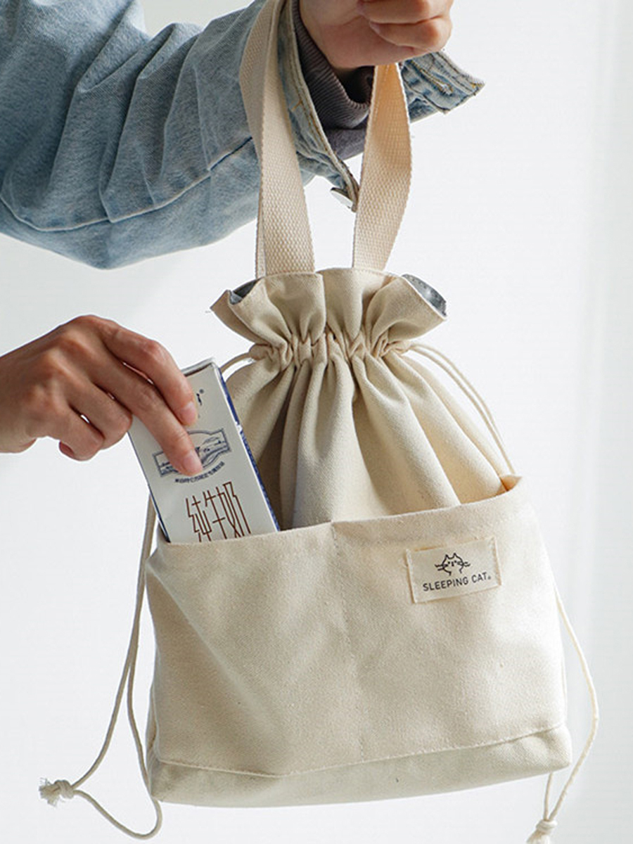 Drawstring Canvas Insulated Lu - Tote Bag Sublimation incelemesi ve fiyatı