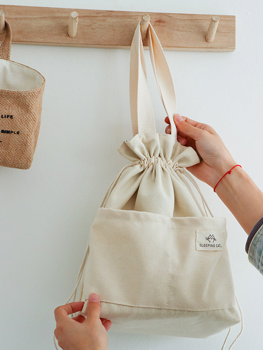 Drawstring Canvas Insulated Lu - Tote Bag Sublimation incelemesi ve fiyatı
