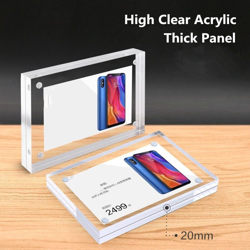 90x55mm Magnetic Acrylic Price - Photo Acrylic Block incelemesi ve fiyatı