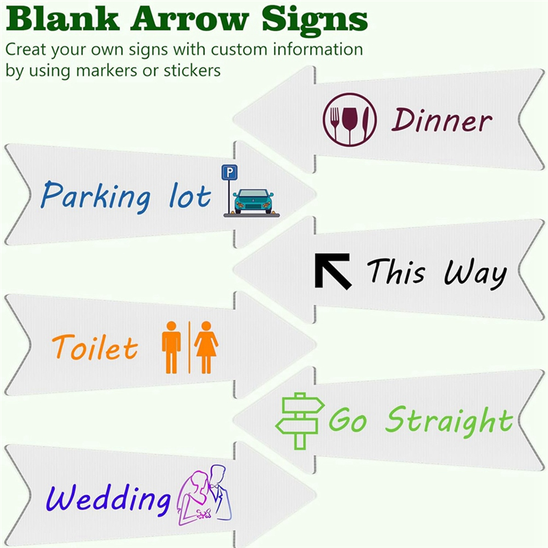 HRBAJ-Directional Arrows Signs - Yard Sign Blank incelemesi ve fiyatı