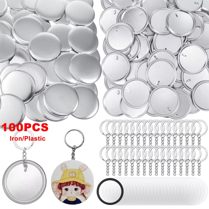 100 Sets 58 Mm/ 44 Mm Button M - Button Badge Blank incelemesi ve fiyatı