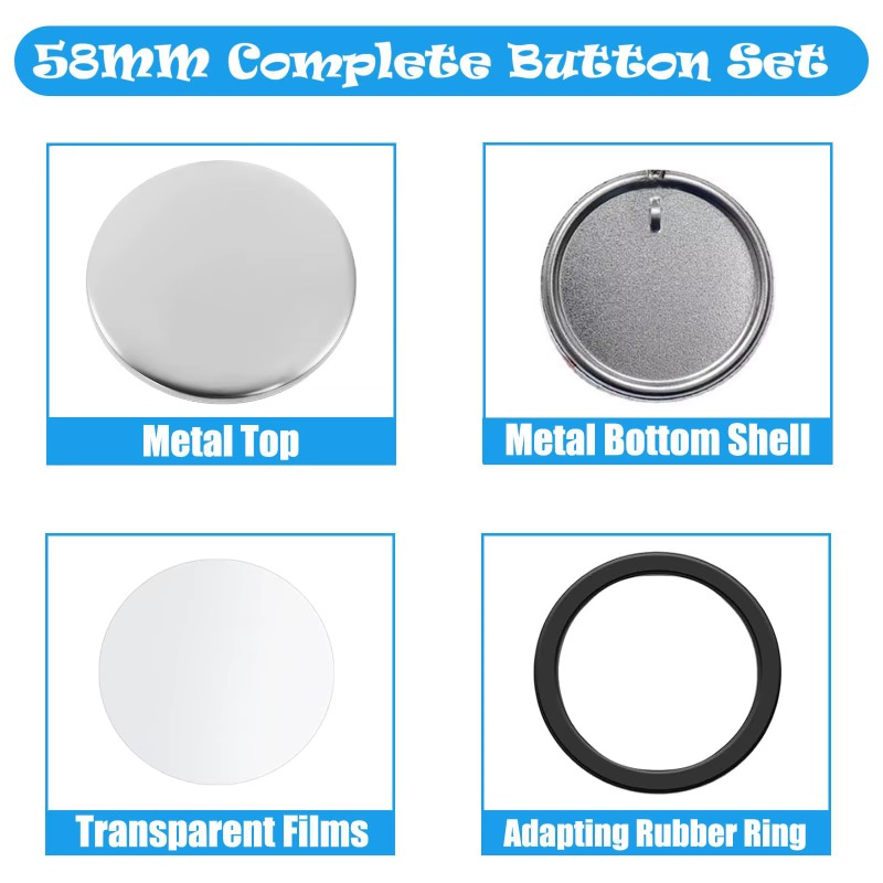 100 Sets 58 Mm/ 44 Mm Button M - Button Badge Blank incelemesi ve fiyatı