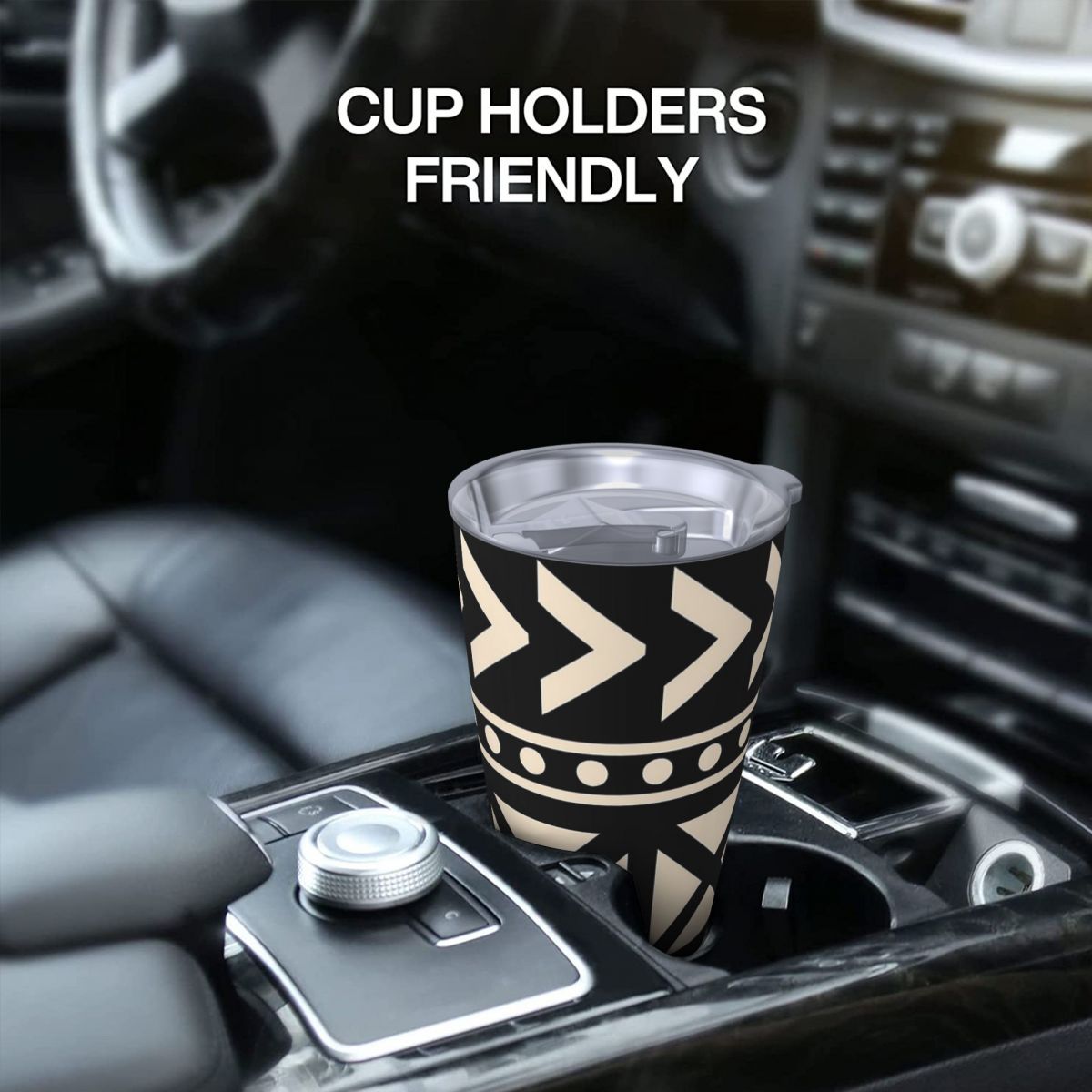 African Mud Cloth Black And Wh - Tumbler 20Oz White incelemesi ve fiyatı