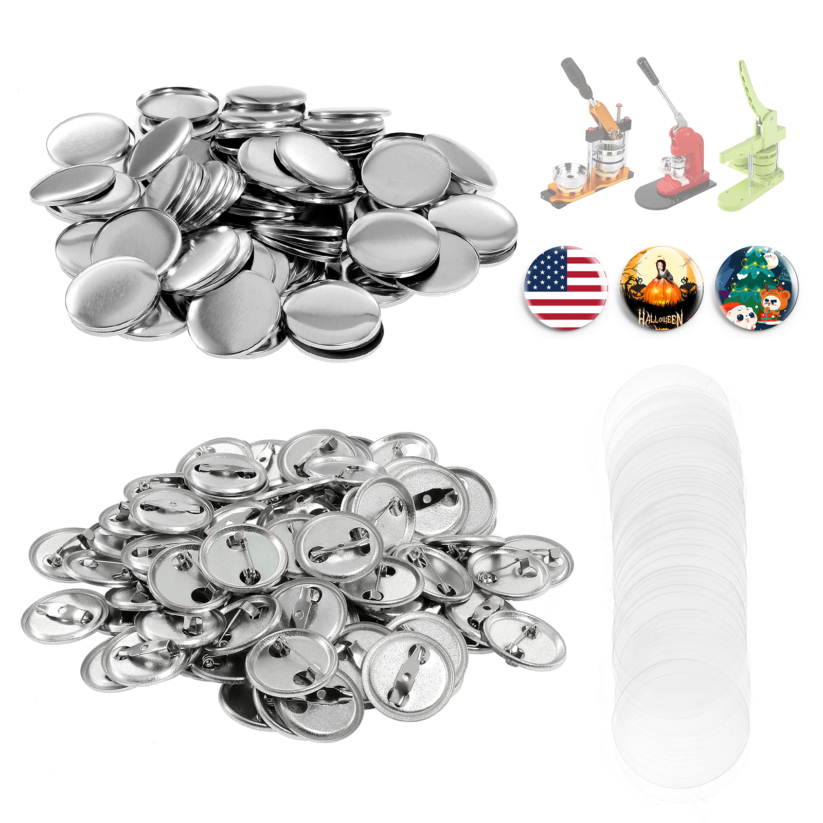 100Pcs Mini DIY Round Mirror M - Button Badge Blank incelemesi ve fiyatı