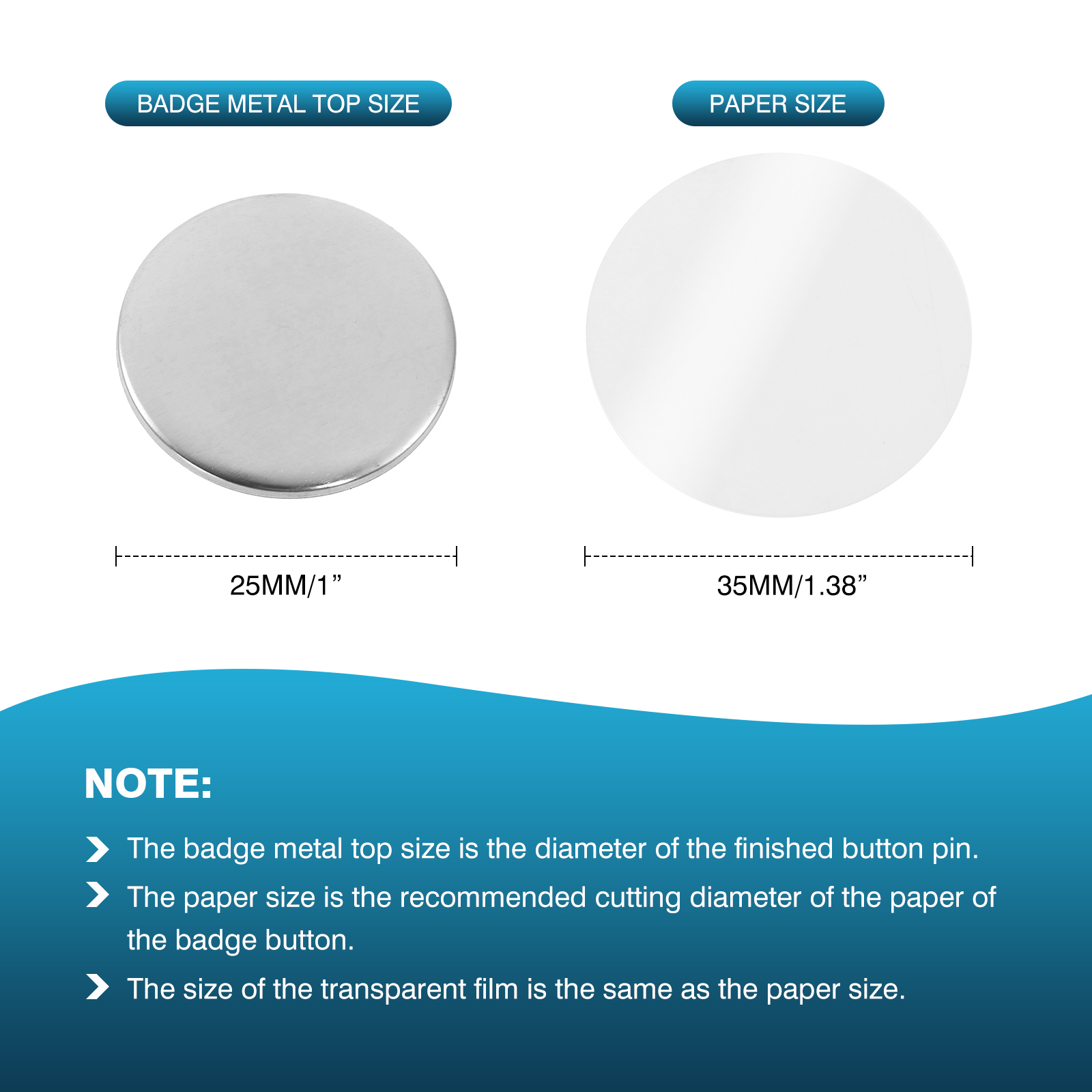 100Pcs Mini DIY Round Mirror M - Button Badge Blank incelemesi ve fiyatı