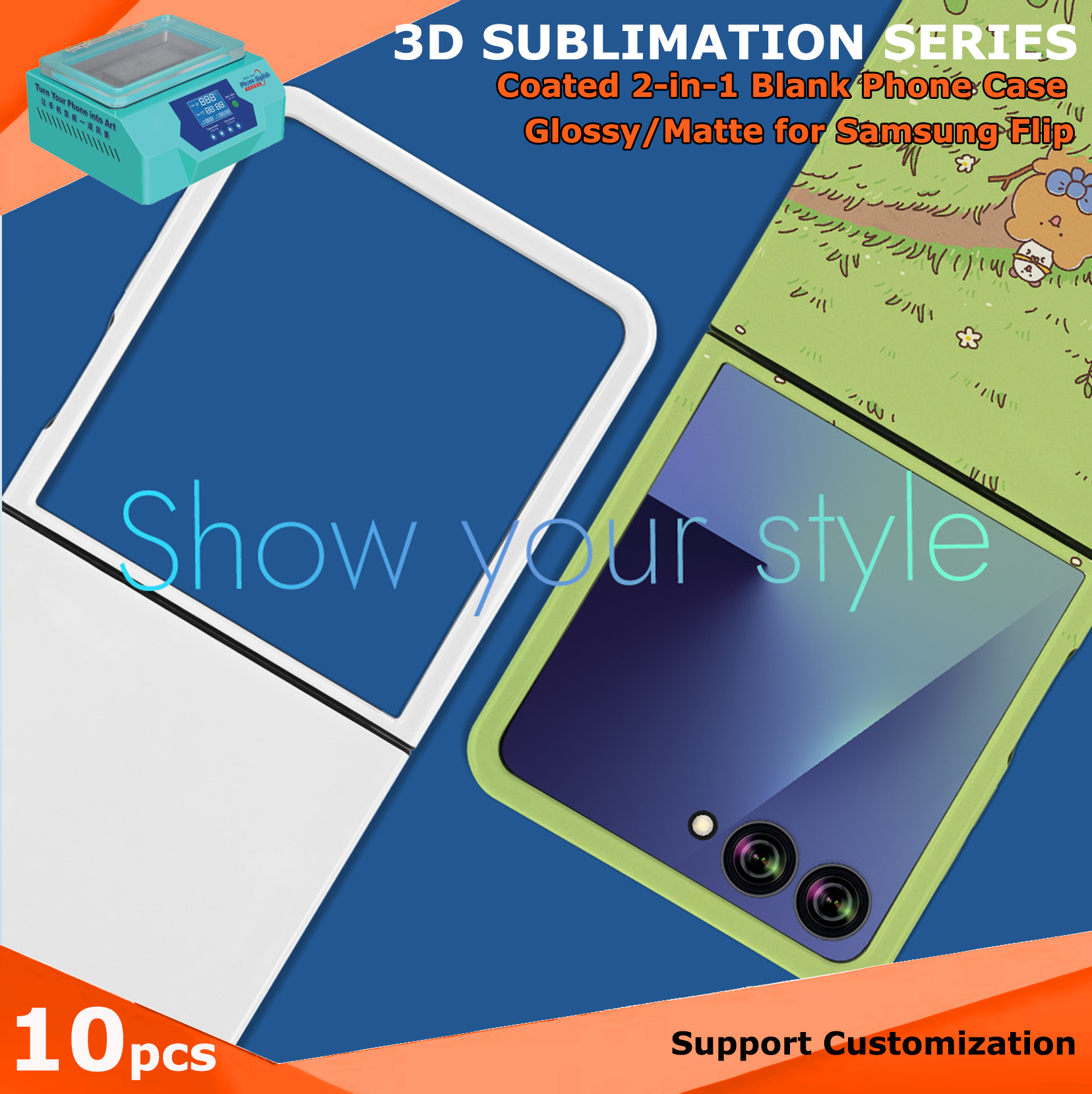 Fonlyu 10pcs Coated 2 in 1 Bla - Phone Case Blank Print incelemesi ve fiyatı