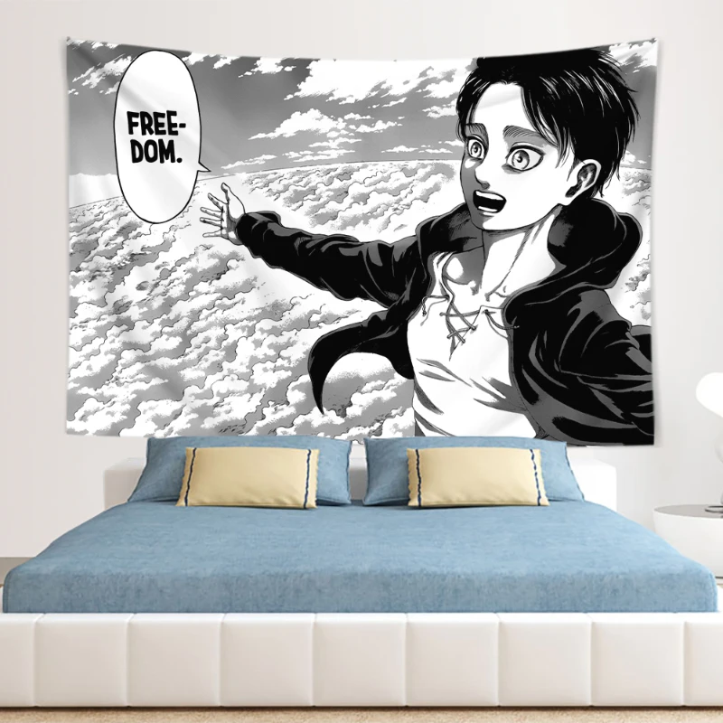 Eren Yeager Freedom Manga Post - Canvas Wrap Ready incelemesi ve fiyatı