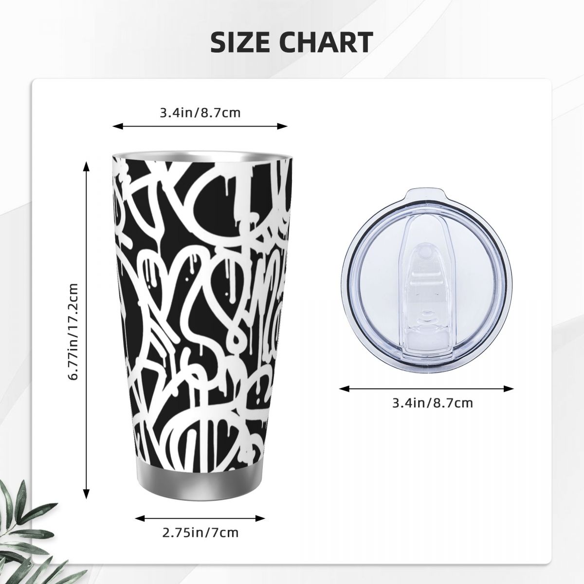 1pc Stainless Steel Water Bott - Tumbler 20Oz White incelemesi ve fiyatı