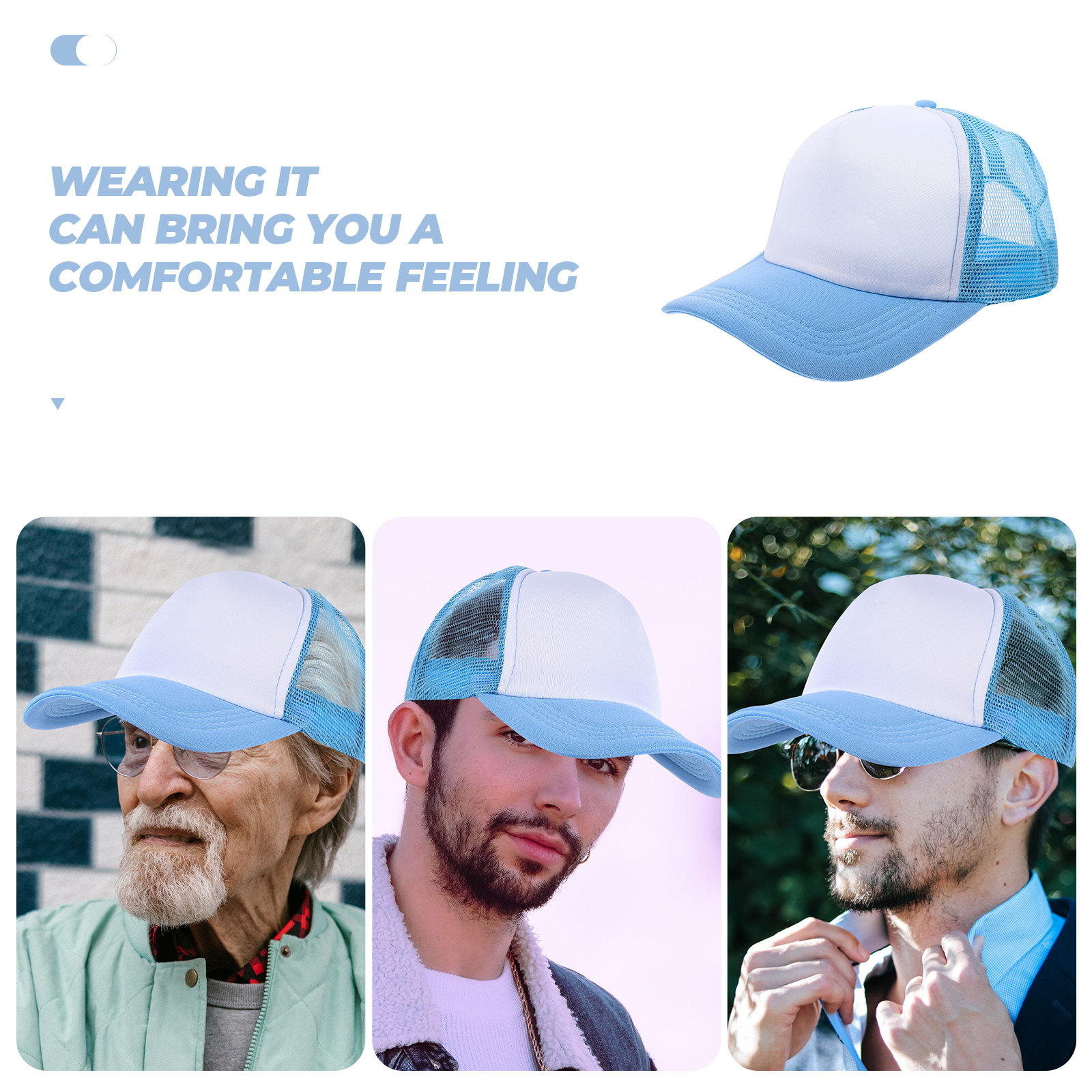 10Pcs Blank Baseball Hats Mesh - Hat Sublimation Blank incelemesi ve fiyatı