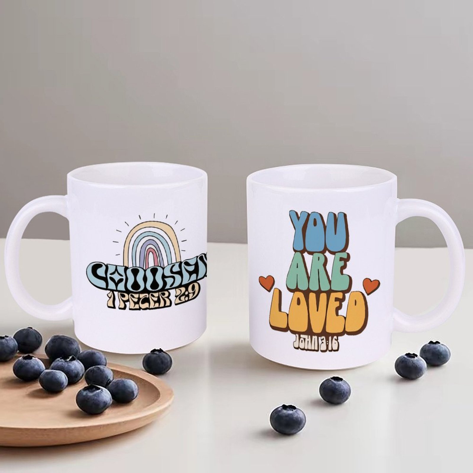 A Rainbow And A Rainbow With T - Sublimation Mug White incelemesi ve fiyatı