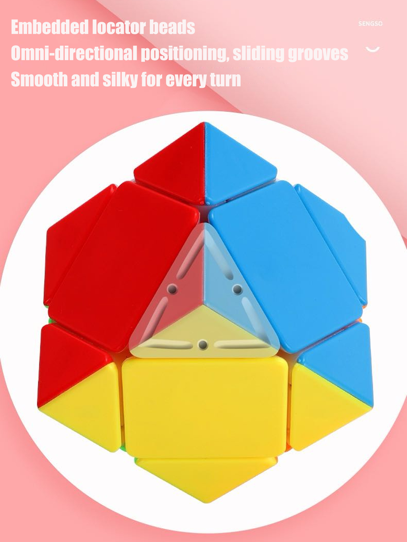 SENGSO Skewb Speed Cube Sticke - Puzzle Blank White incelemesi ve fiyatı