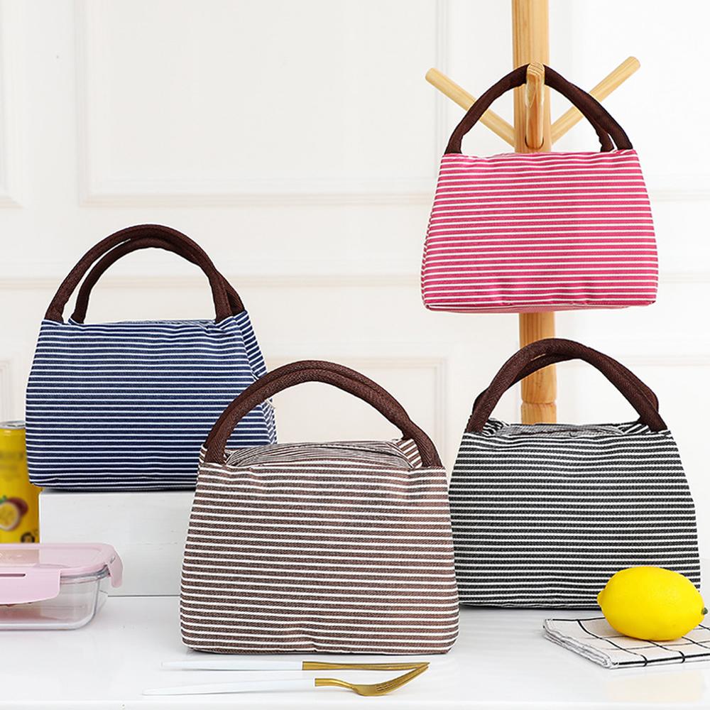 Striped Insulated Lunch Bag Po - Tote Bag Sublimation incelemesi ve fiyatı