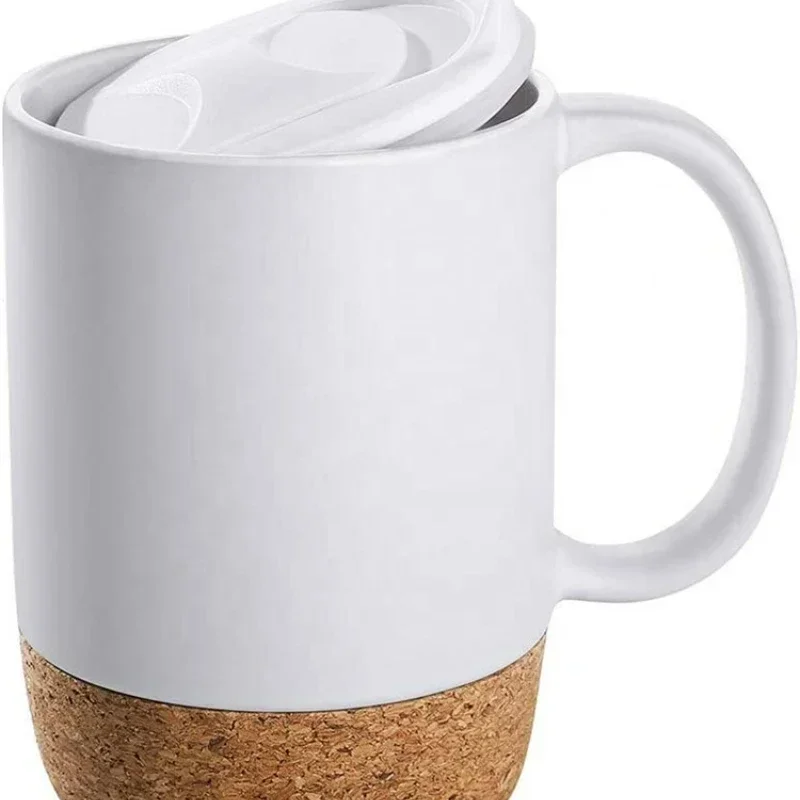 Coffee Mug with Cork Base Bott - Sublimation Mug White incelemesi ve fiyatı