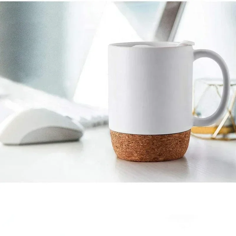 Coffee Mug with Cork Base Bott - Sublimation Mug White incelemesi ve fiyatı