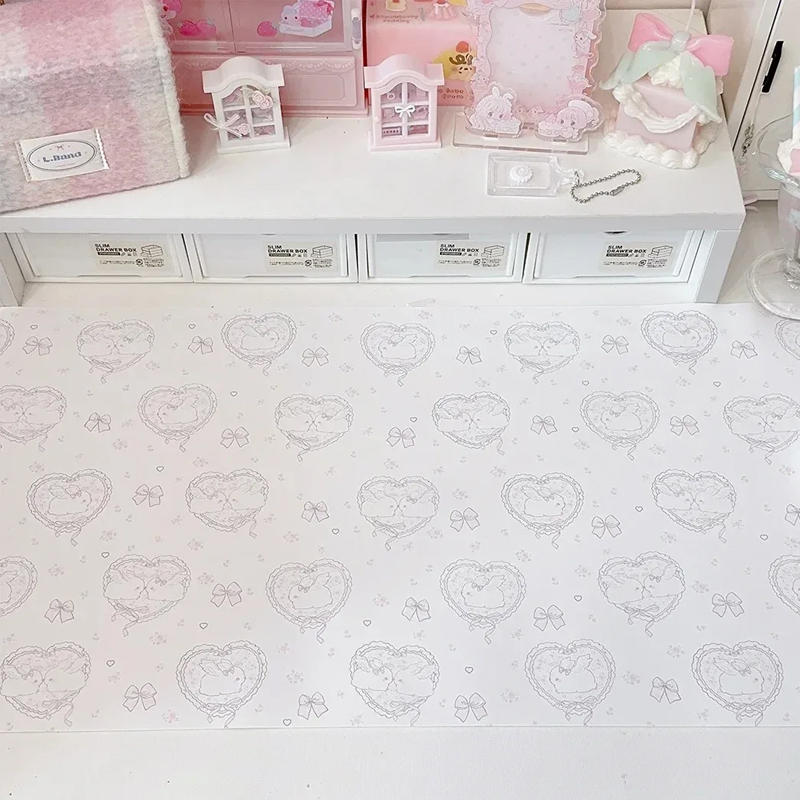 Kawaii Pink Rabbit PU Leather  - Mouse Pad Blank Sublimation incelemesi ve fiyatı