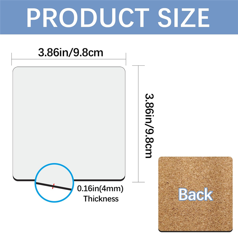 HGHO Sublimation Car Coasters  - Coaster Sublimation Blank incelemesi ve fiyatı