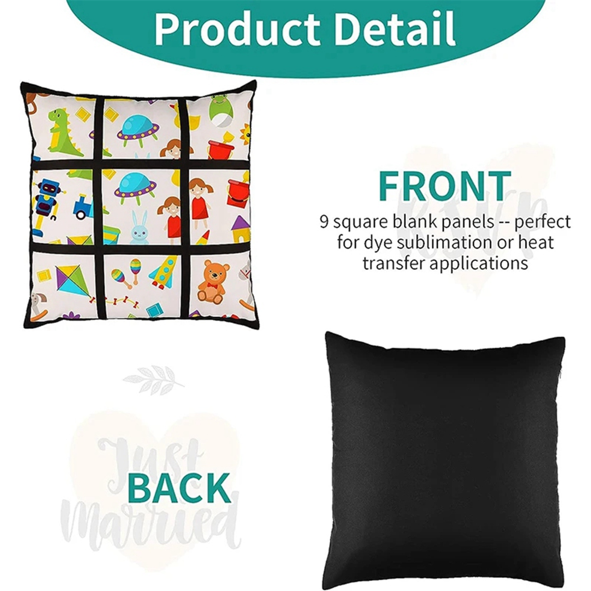 A45I 6Pcs Sublimation Blank Pa - Pillow Cover Sublimation incelemesi ve fiyatı