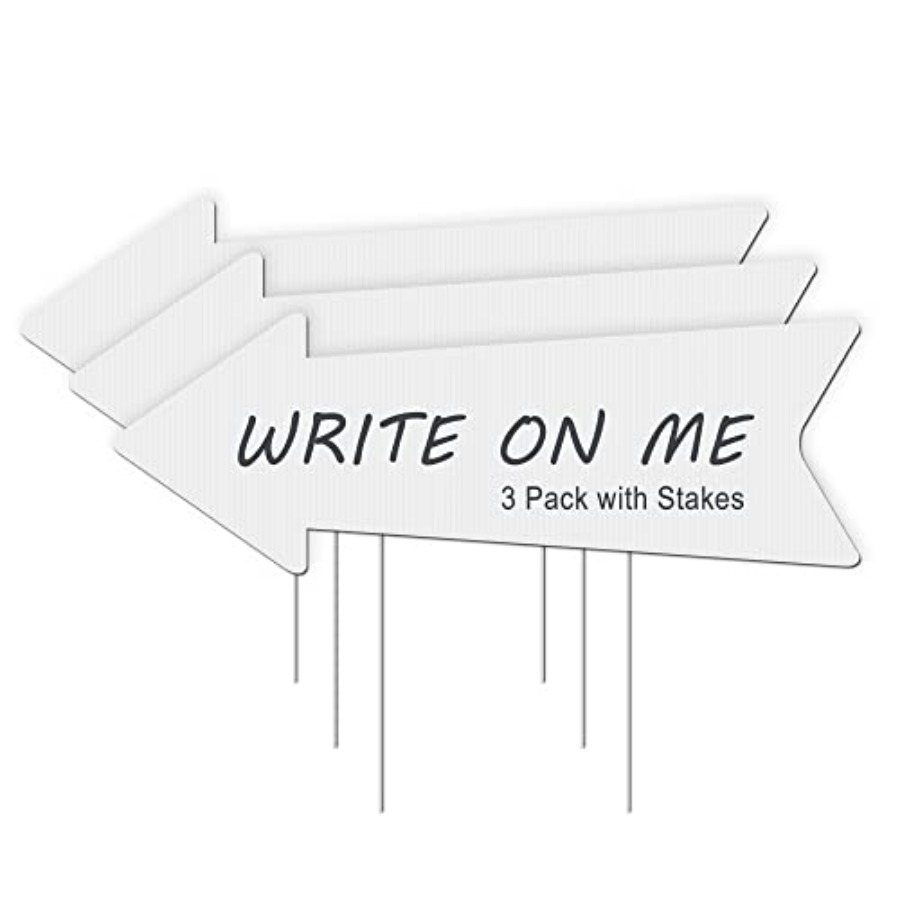 Blank Arrow Signs with Stakes  - Yard Sign Blank incelemesi ve fiyatı