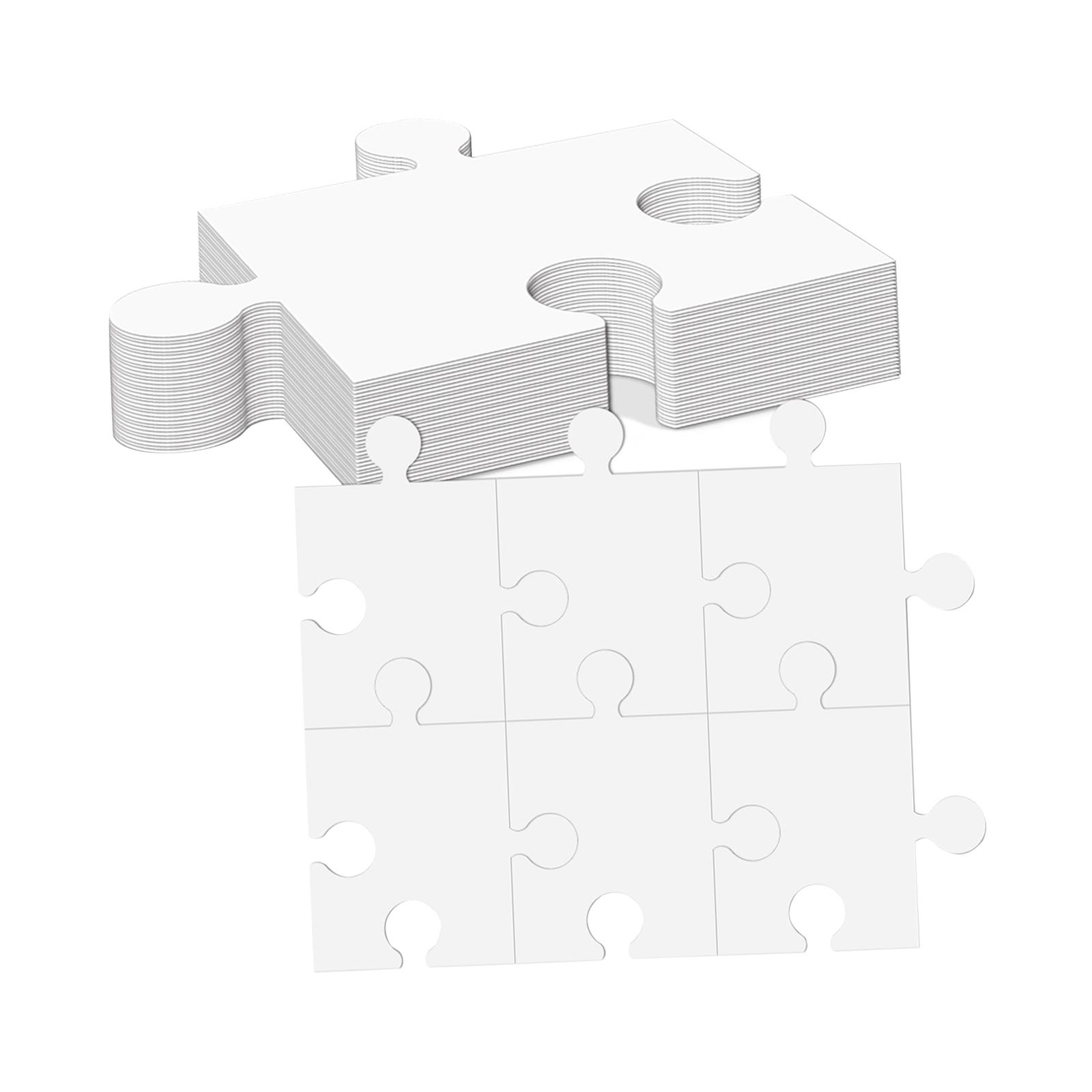 White Cardboard Blank Jigsaw P - Puzzle Blank White incelemesi ve fiyatı