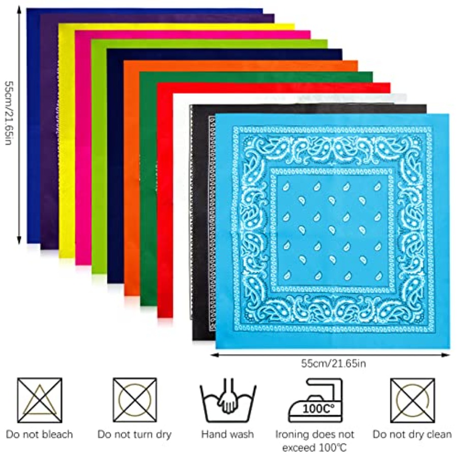 12- Bandanas for Men Women Pai - Bandana Blank White incelemesi ve fiyatı