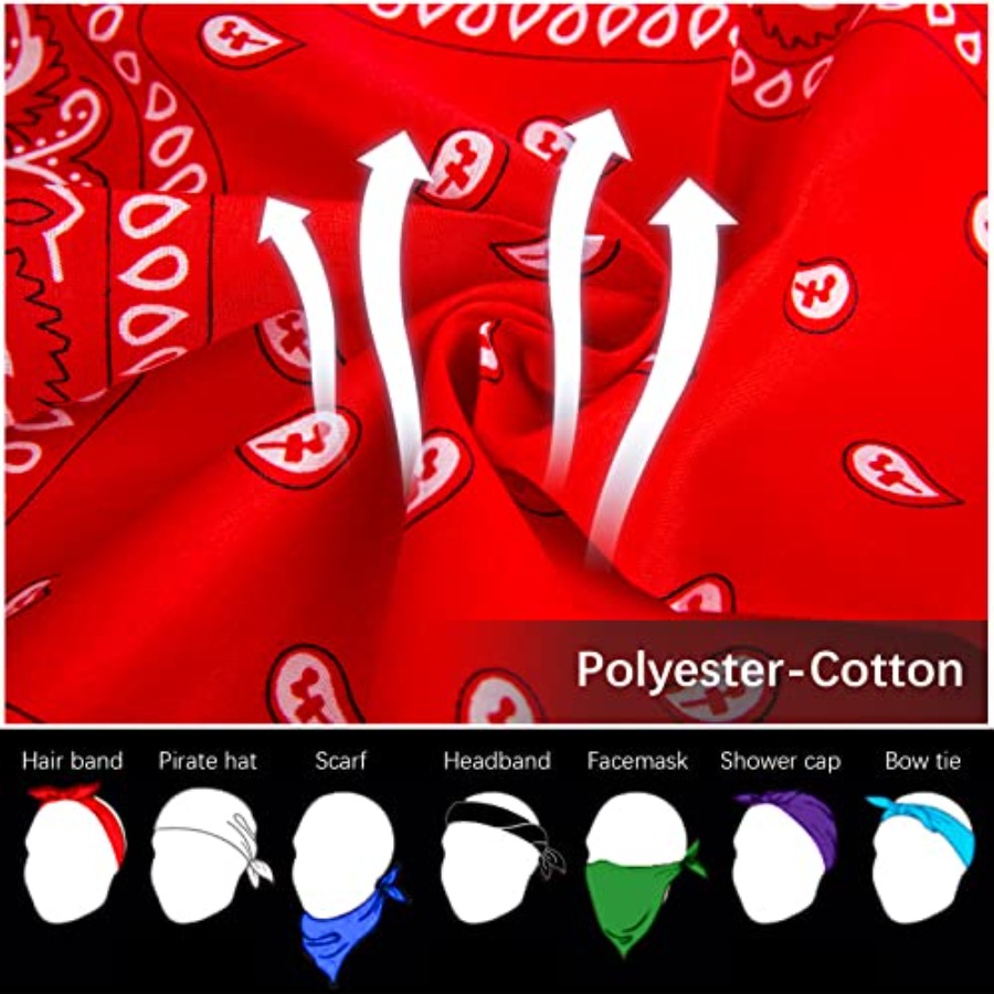 12- Bandanas for Men Women Pai - Bandana Blank White incelemesi ve fiyatı