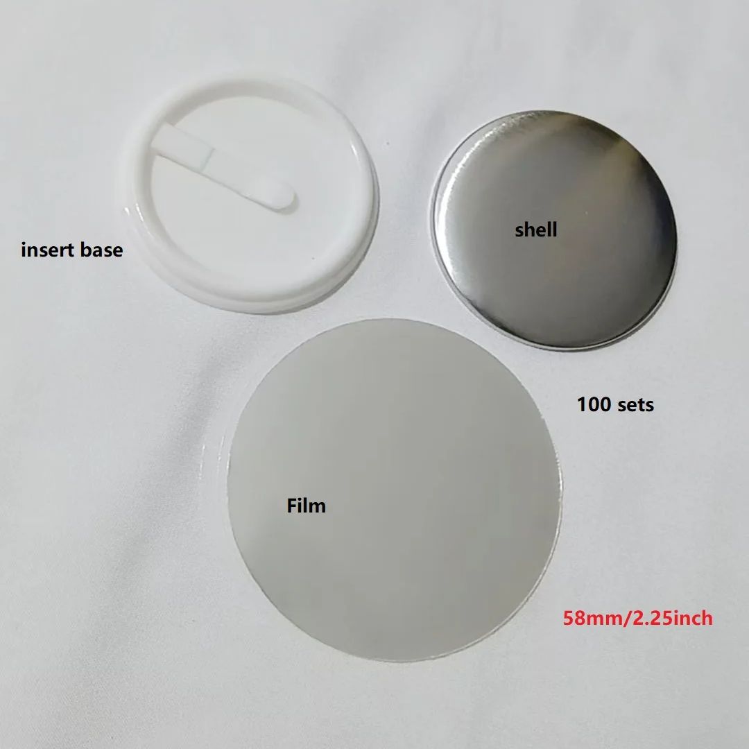 100pcs 58mm 2.25inch Insert bu - Button Badge Blank incelemesi ve fiyatı
