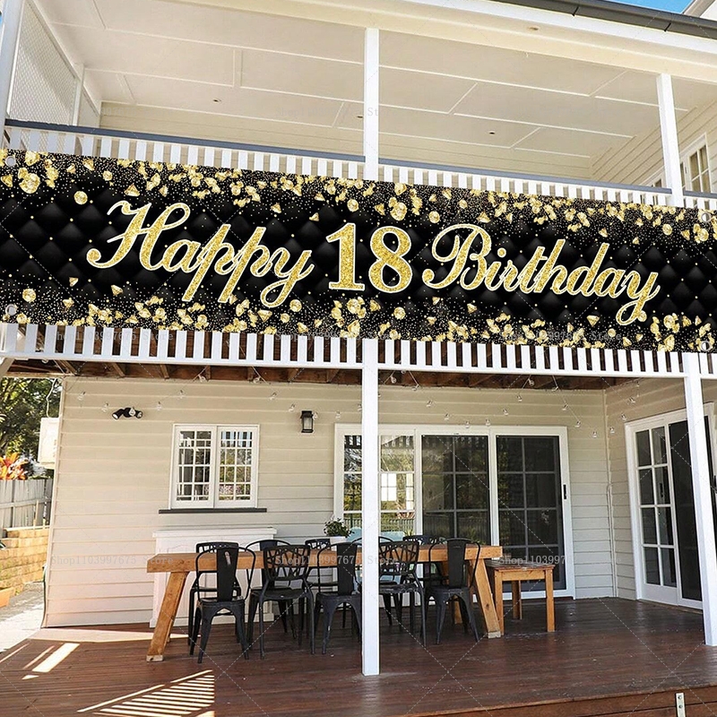 Happy 18th Birthday Banner Dec - Yard Sign Blank incelemesi ve fiyatı