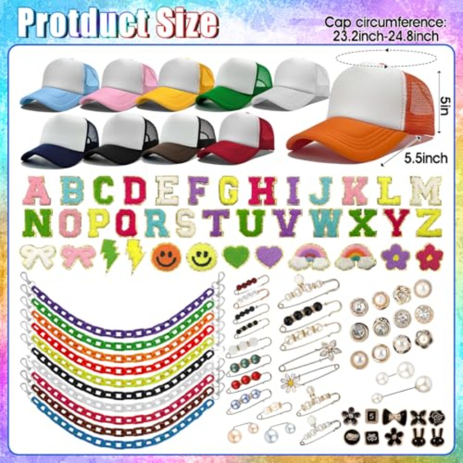 10 Pack Blank Trucker Hats DIY - Hat Sublimation Blank incelemesi ve fiyatı