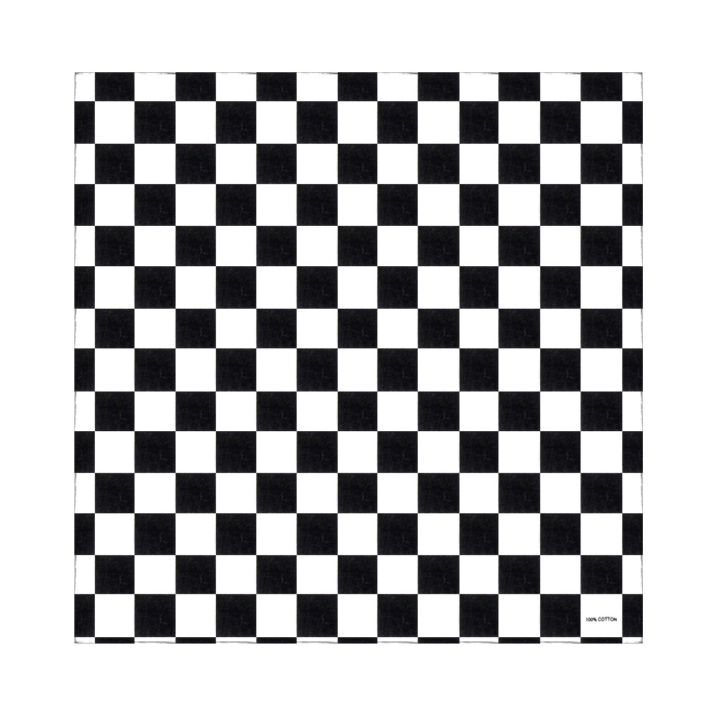 Bandana Checkered Flag Auto Ra - Bandana Blank White incelemesi ve fiyatı