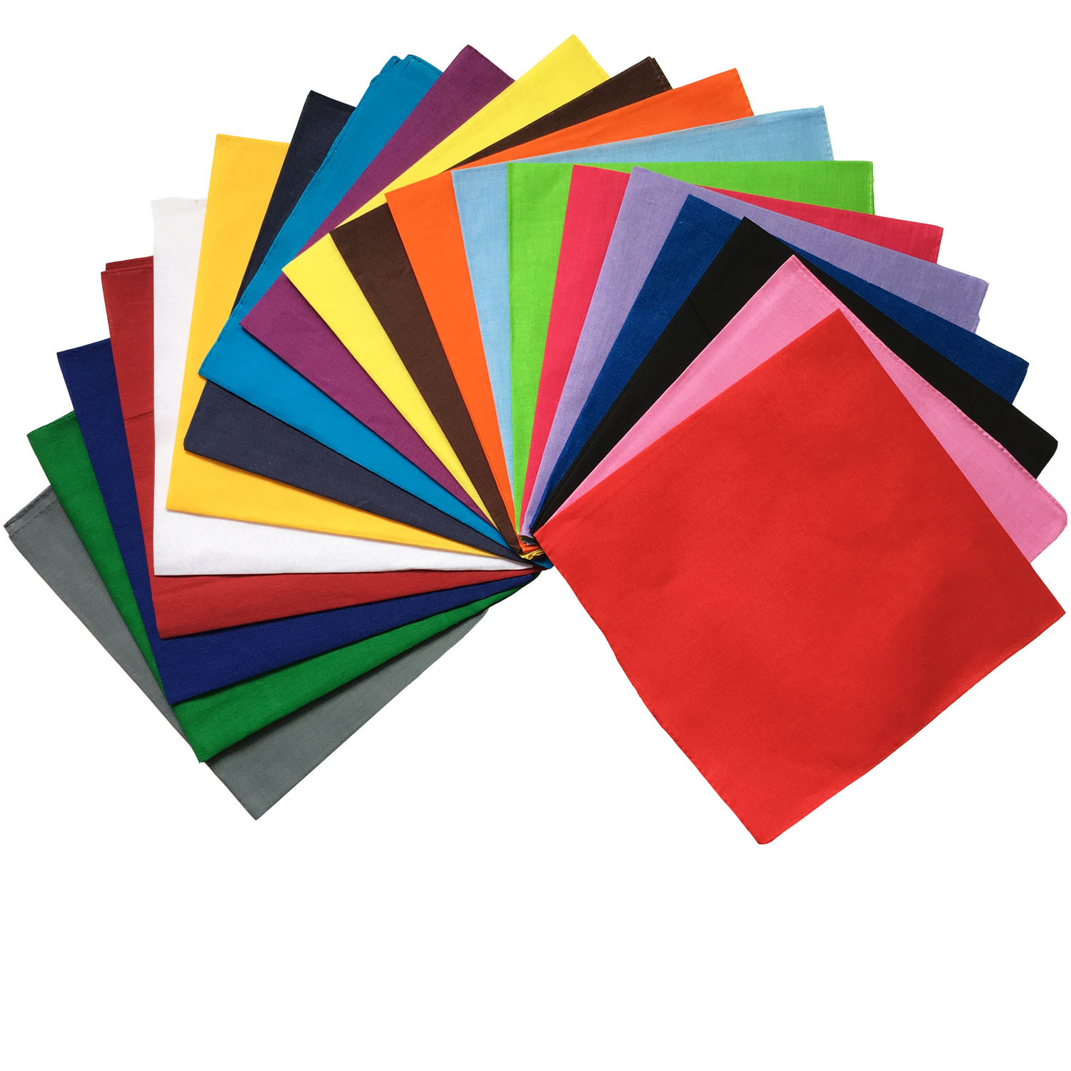 100%Cotton Cotton solid color  - Bandana Blank White incelemesi ve fiyatı