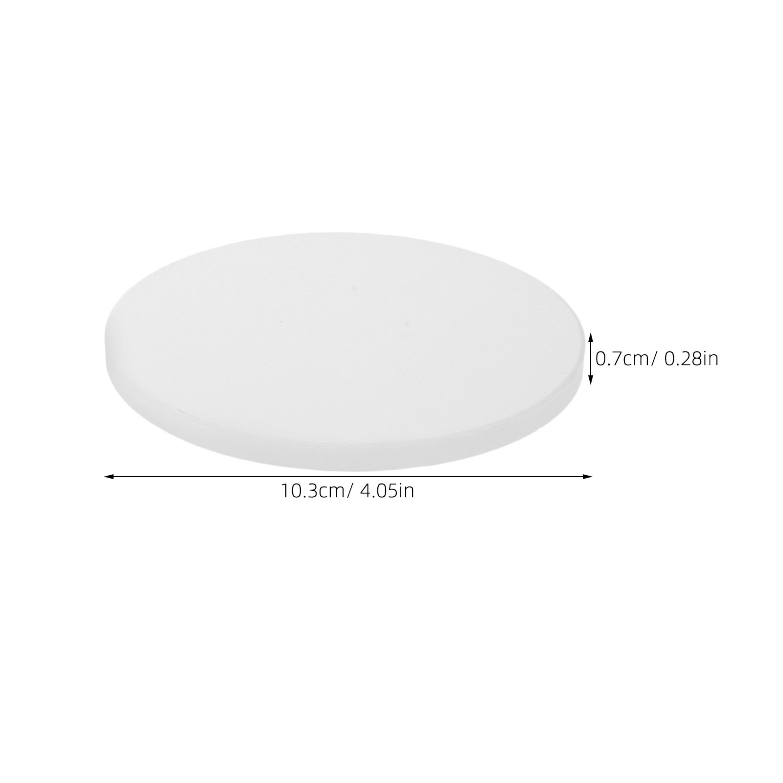 12Pcs White Round Ceramic Coas - Coaster Sublimation Blank incelemesi ve fiyatı