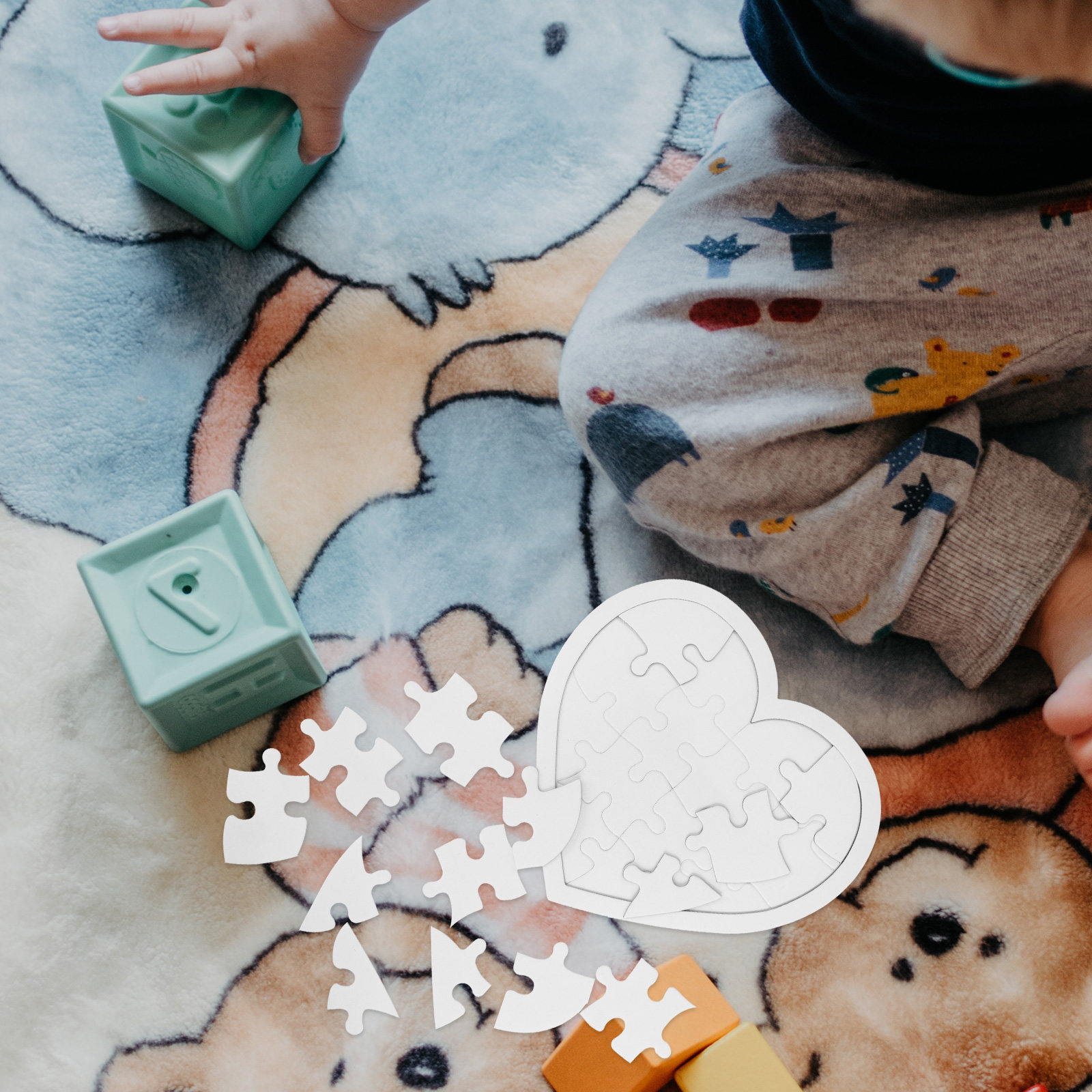 10Pcs Blank Kid DIY Puzzles Wh - Puzzle Blank White incelemesi ve fiyatı