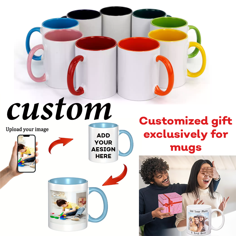 Custom Ceramic Mug Color Insid - Sublimation Mug White incelemesi ve fiyatı