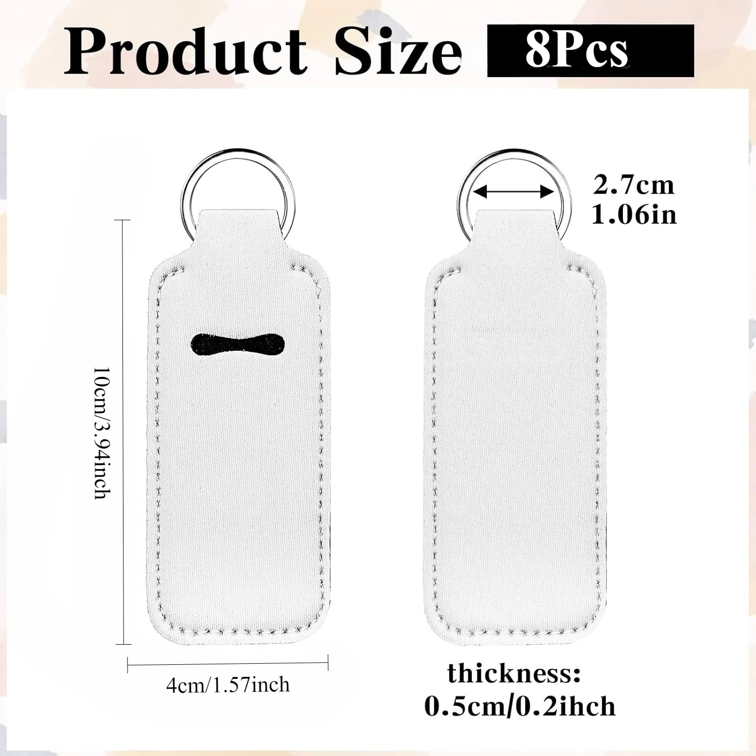 8 Pcs Sublimation Lipstick Key - Puzzle Blank White incelemesi ve fiyatı