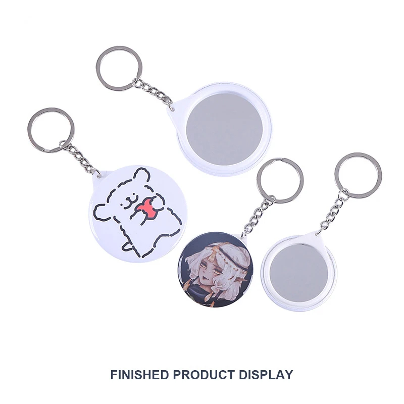 New 100PCS Key Ring Mirror Bla - Button Badge Blank incelemesi ve fiyatı