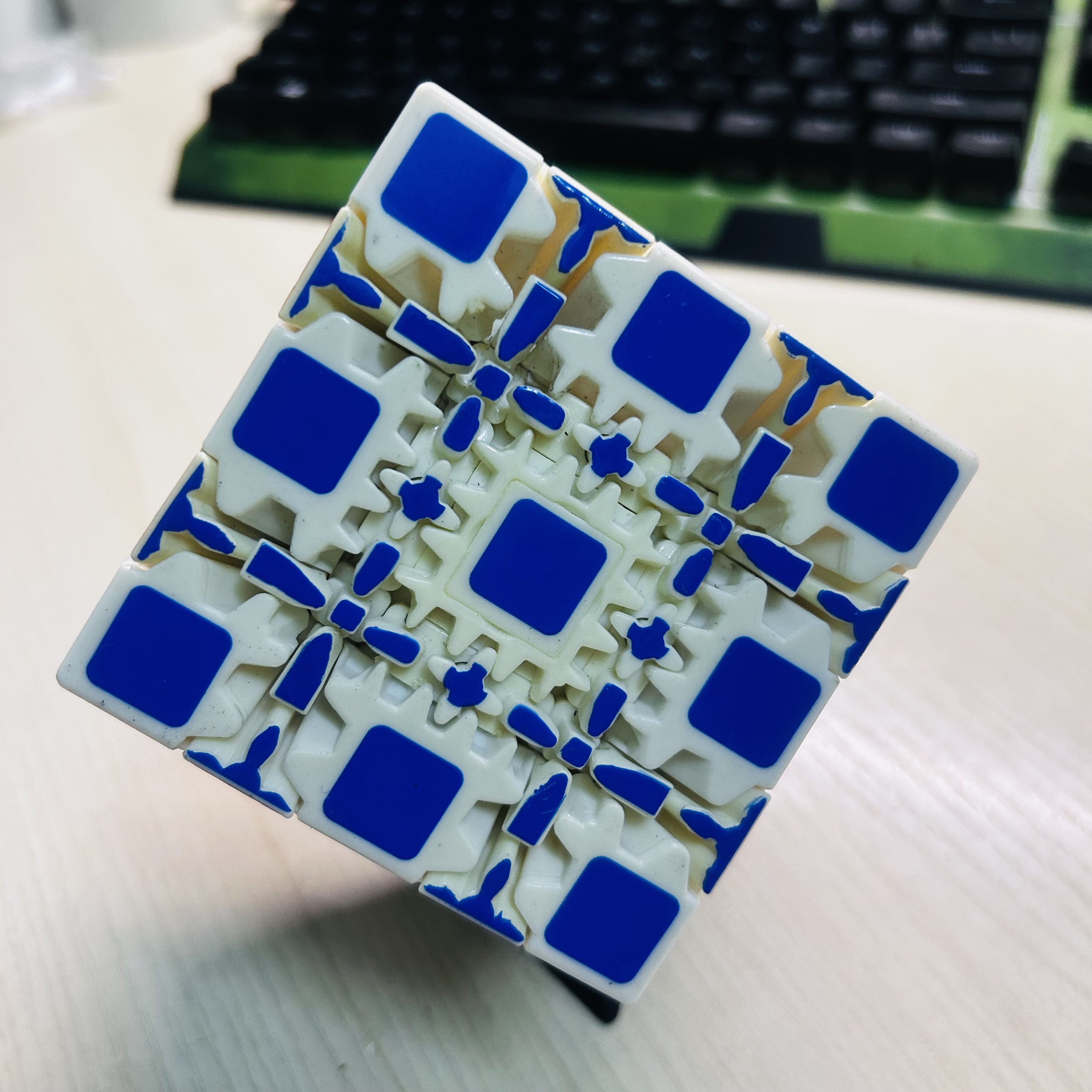 Collection Cube 5x5 Gear Cube  - Puzzle Blank White incelemesi ve fiyatı