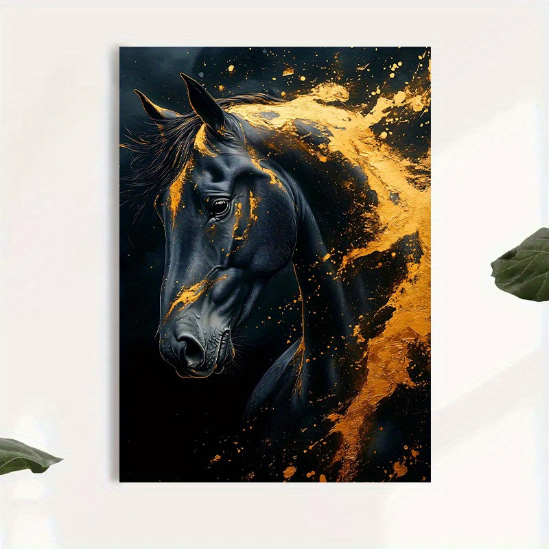 1pc Elegant Black Horse Canvas - Canvas Wrap Ready incelemesi ve fiyatı