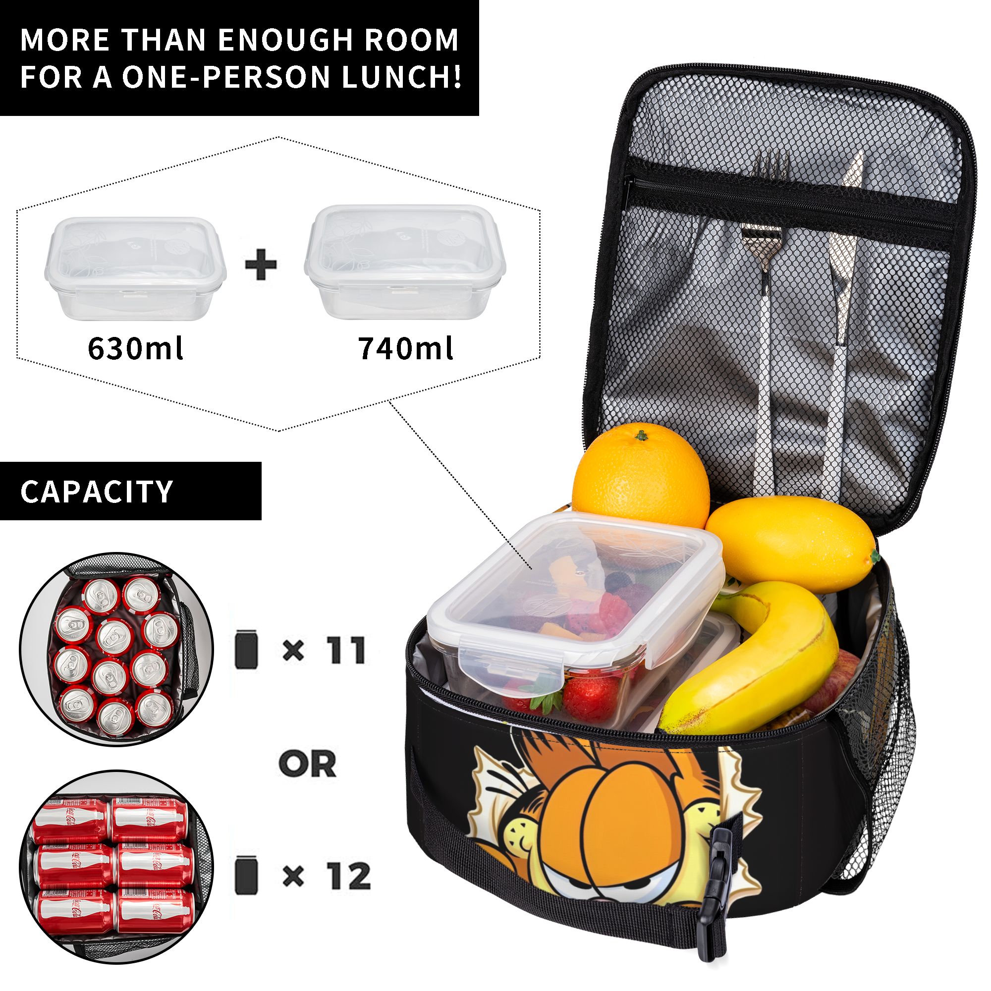 Garfielded Insulated Lunch Bag - Tote Bag Sublimation incelemesi ve fiyatı
