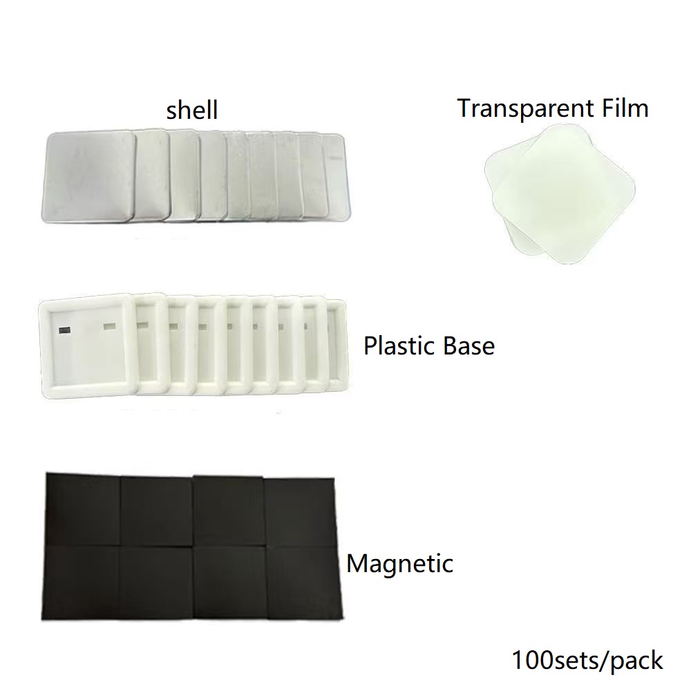 100pcs 50*50mm 2inch Square ma - Button Badge Blank incelemesi ve fiyatı