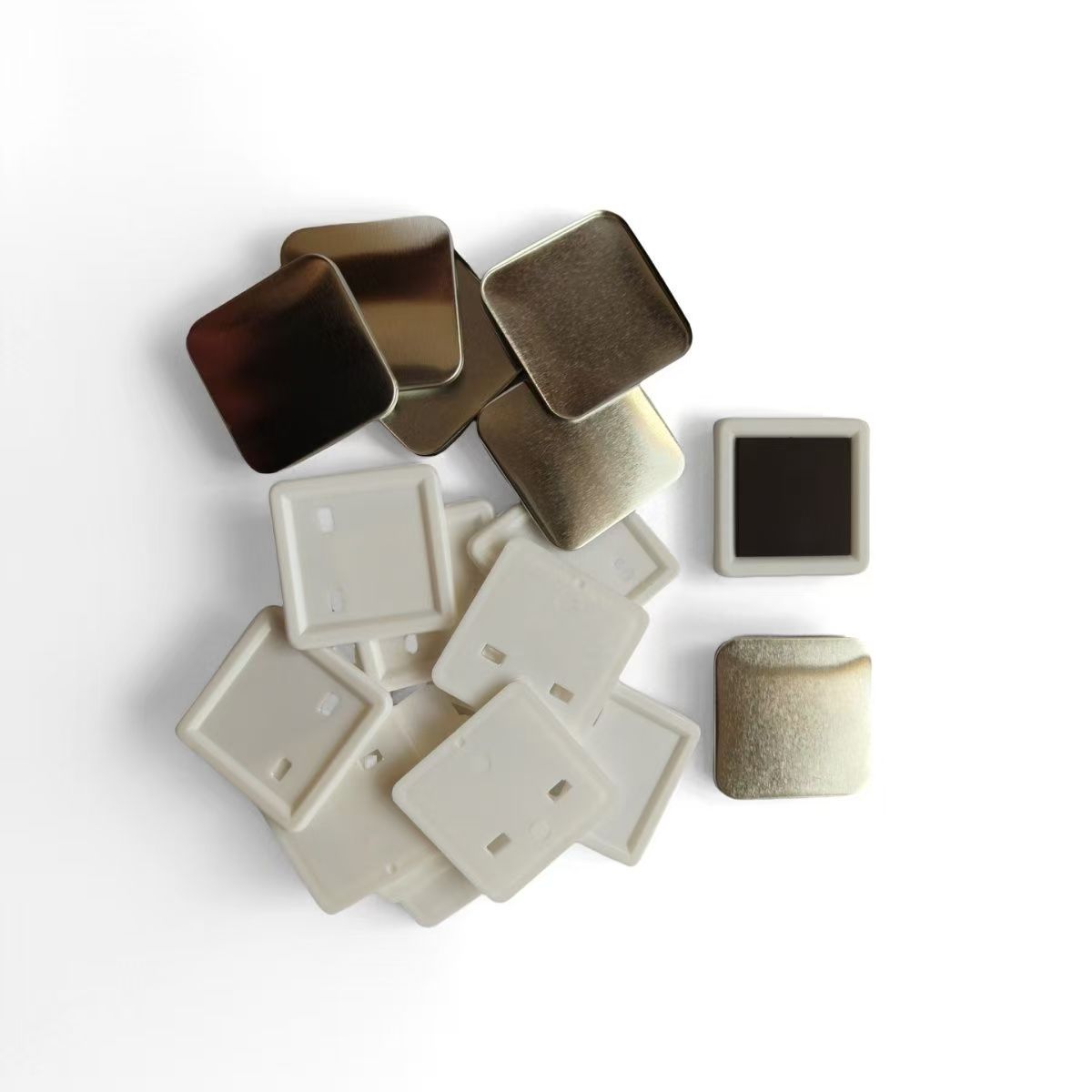 100pcs 50*50mm 2inch Square ma - Button Badge Blank incelemesi ve fiyatı