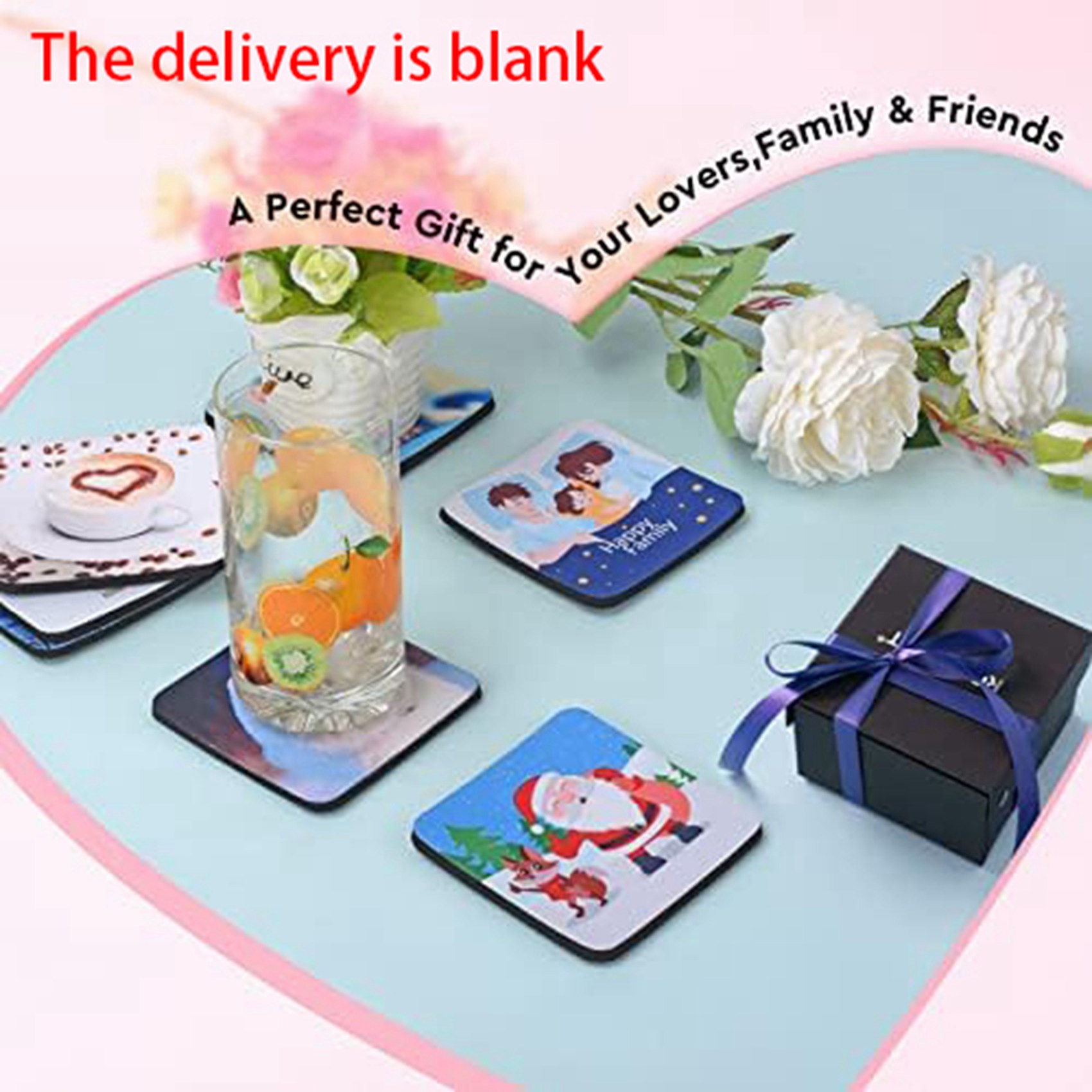 F-F 40PCS Square Sublimation B - Coaster Sublimation Blank incelemesi ve fiyatı