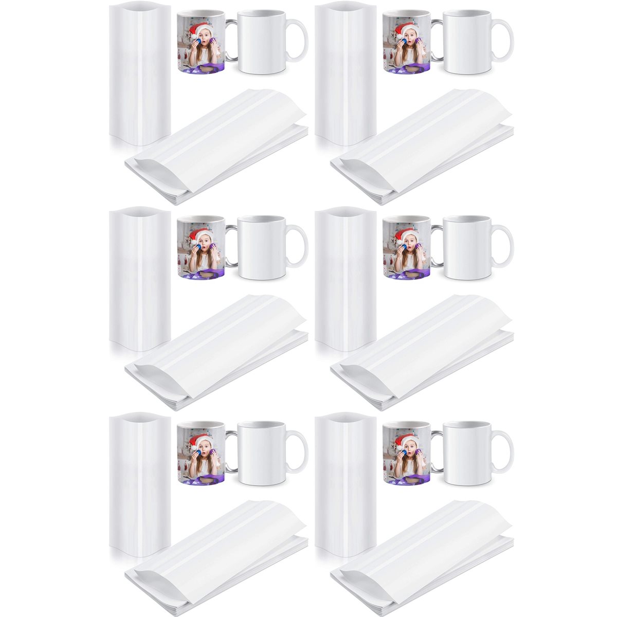 BAAE 420Pcs Sublimation Shrink - Sublimation Mug White incelemesi ve fiyatı